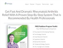 Tablet Screenshot of paddisonprogram.com